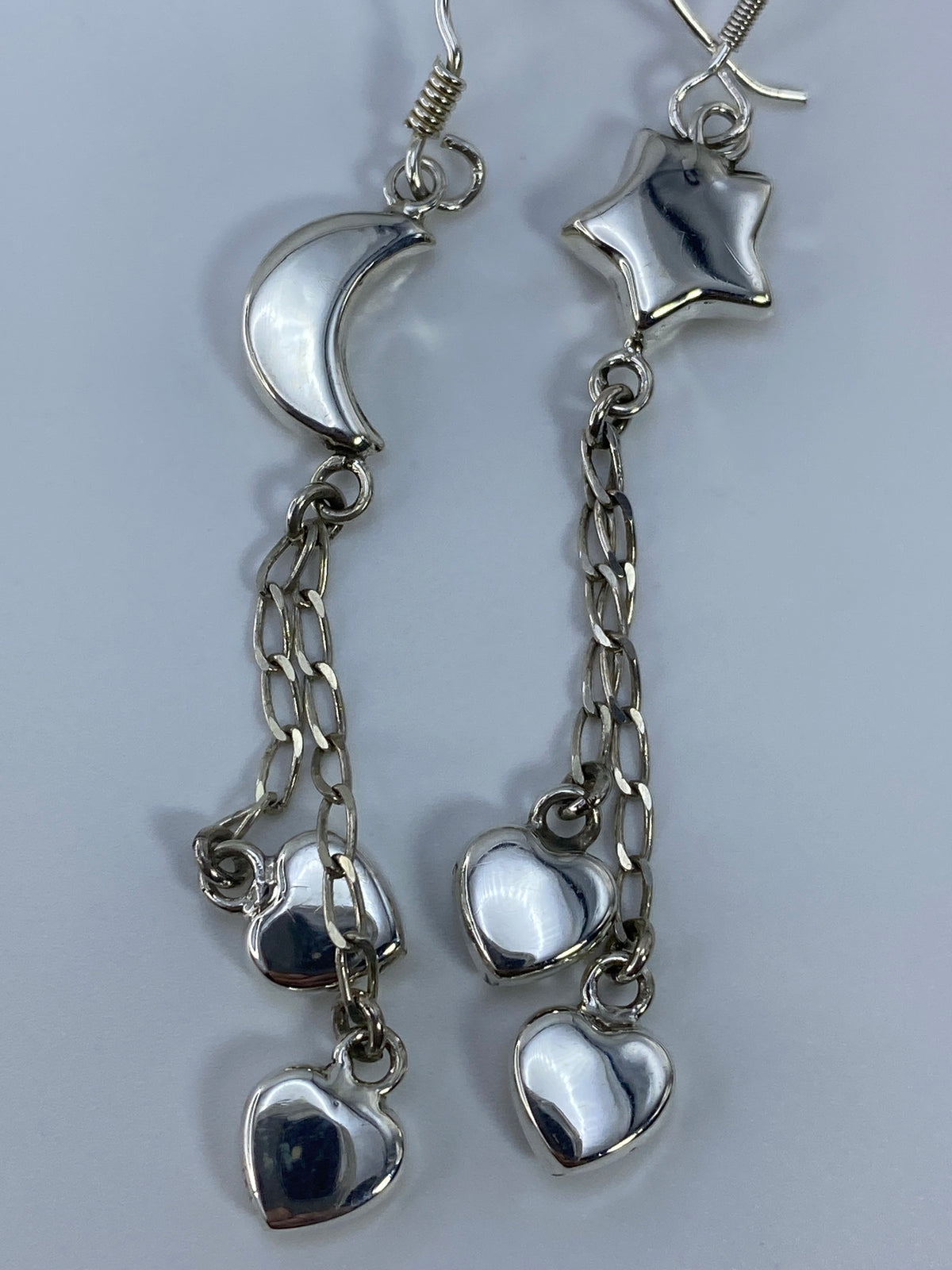 Aretes de Plata Calado Luna y Estrella — Taxco 925 — foto 5