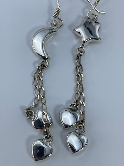 Aretes de Plata Calado Luna y Estrella — Taxco 925 — foto 5