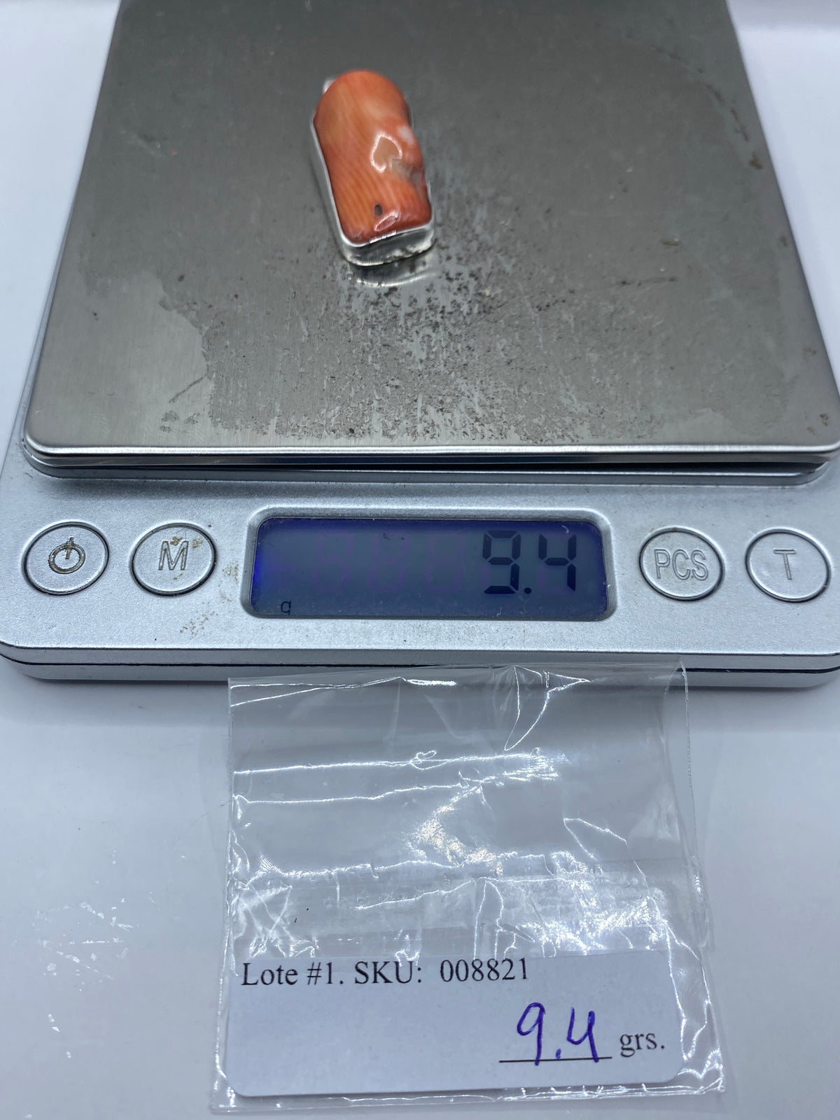 Dije de Plata con Piedra Naranja — Taxco 925 — foto 6