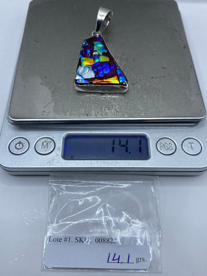 Dije de Plata Mosaico Multicolor — Taxco 950 — foto 6