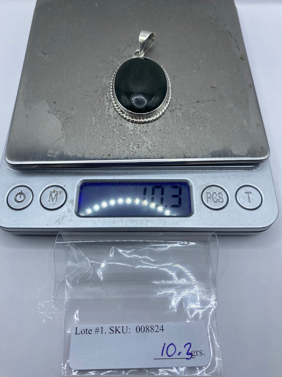 Dije de Plata con Piedra Verde — Taxco 925 — foto 6
