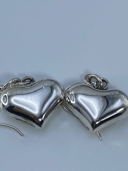 Aretes de Plata Corazón Cartoneado — Taxco 925 — foto 5