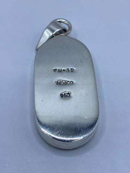 Dije Plata Tablero Turquesa y Ónix — Taxco 925 — foto 5