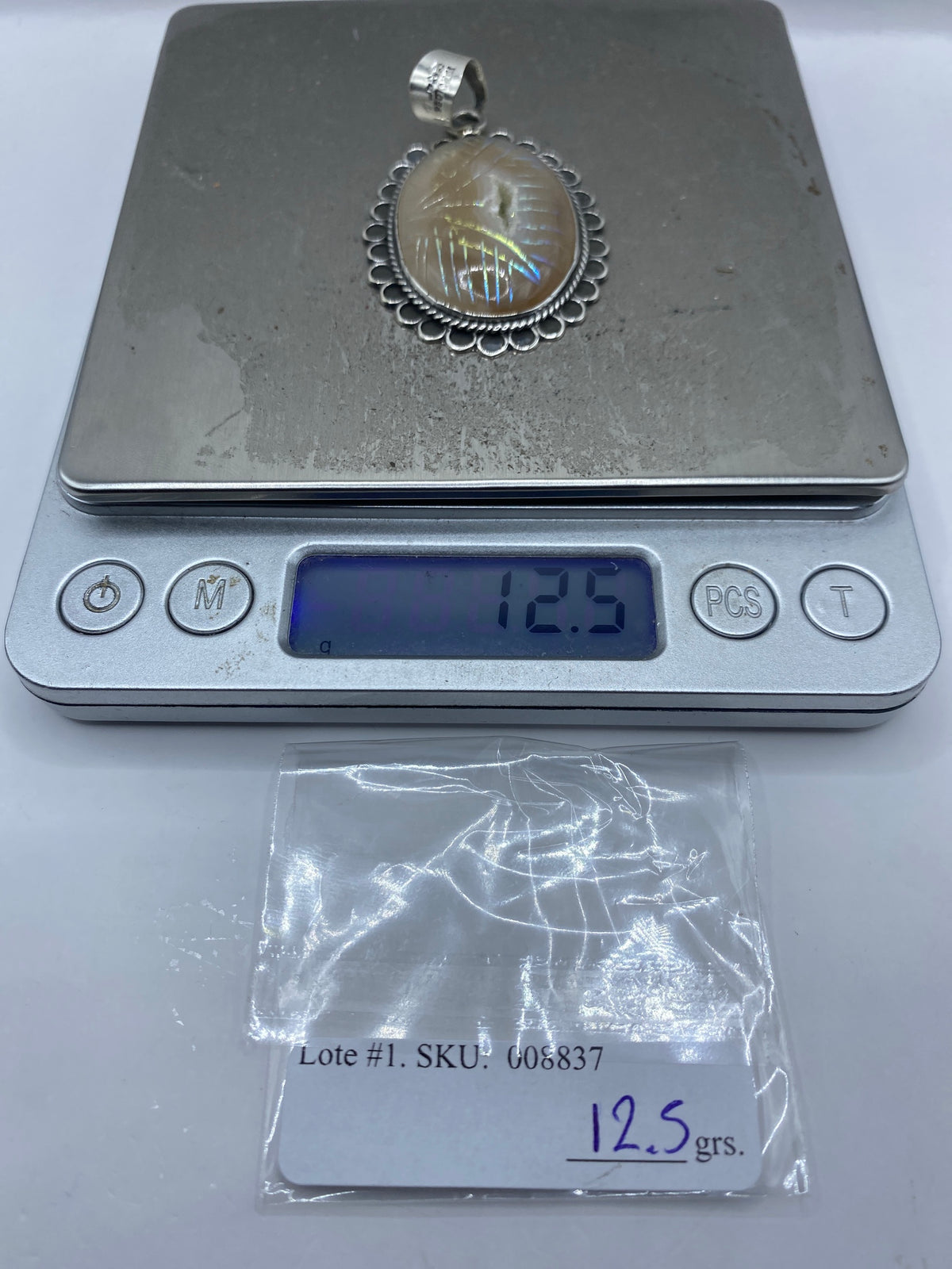 Dije de Plata 950 con Cuarzo Natural — Taxco Artesanal — foto 6