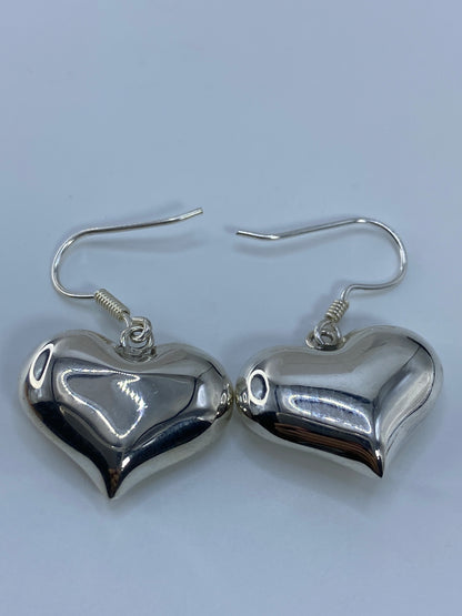 Aretes de Plata Corazón Cartoneado — Taxco 925 — foto 5