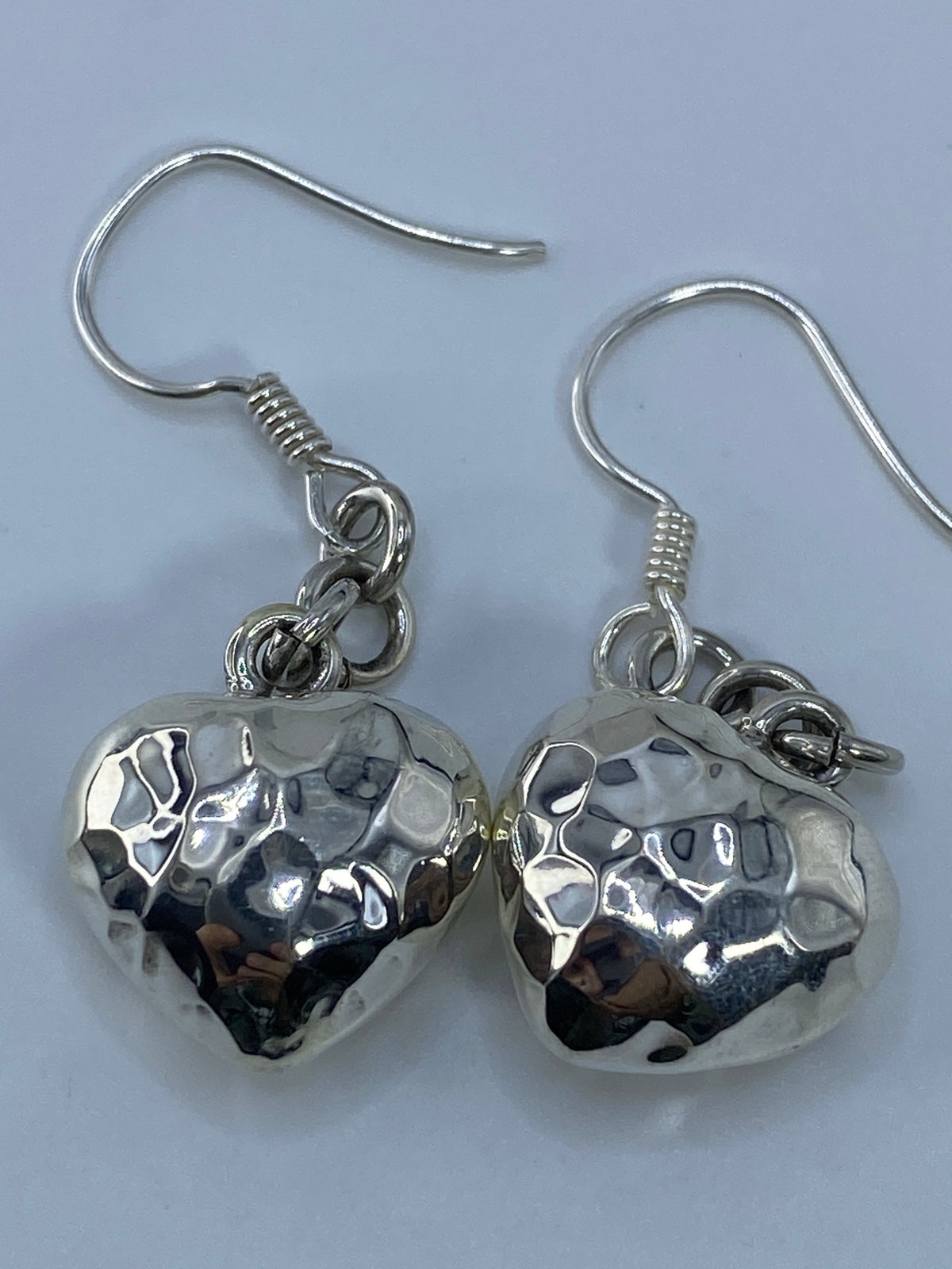 Aretes Corazón Cartoneado Plata 925 — Taxco — foto 5