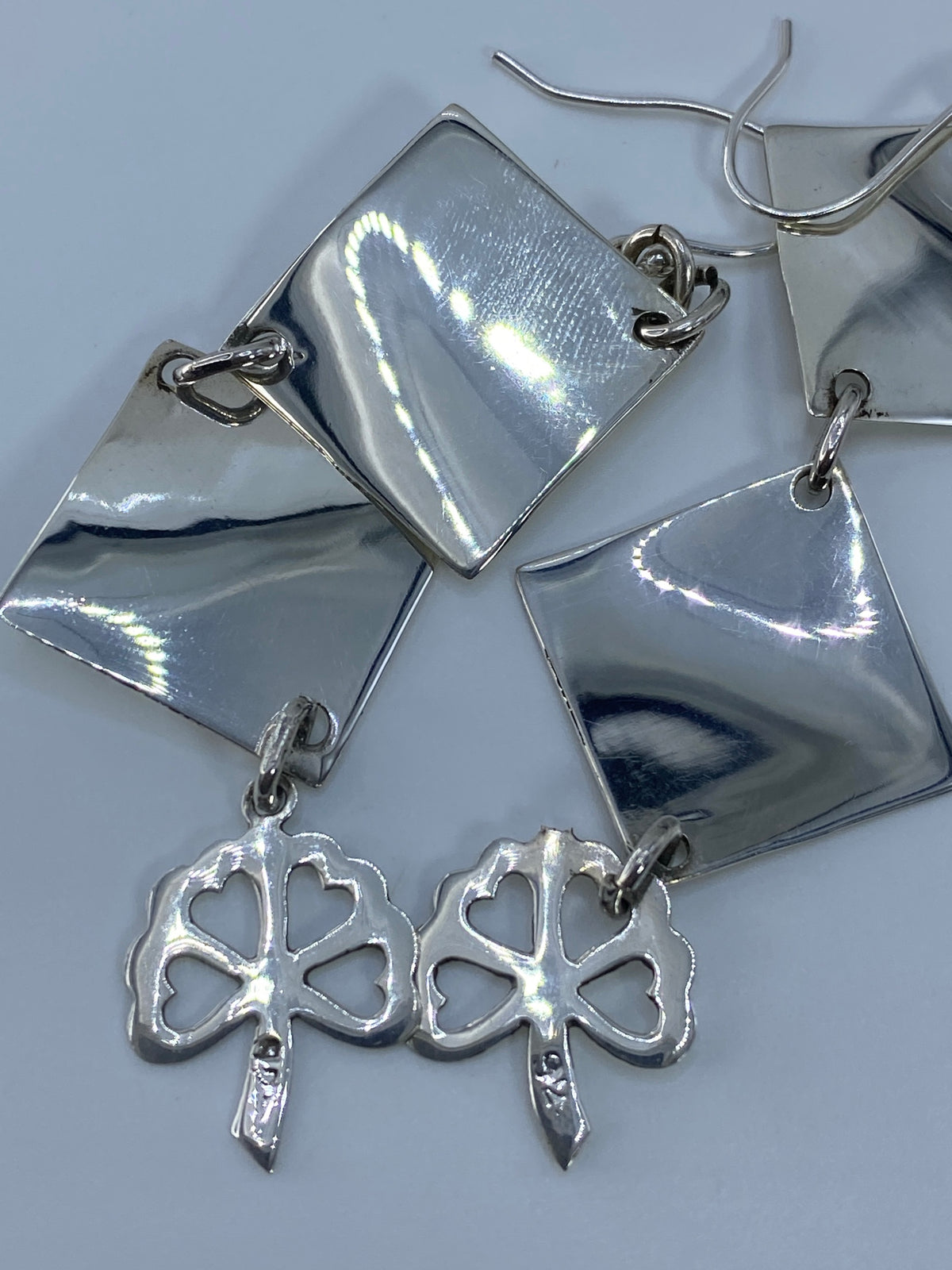 Aretes de Plata Geométricos con Quatre-Feuille — Taxco 925 — foto 5