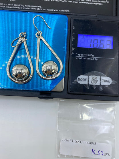 Aretes de Plata Cartoneado con Esferas — Taxco 925 — foto 6