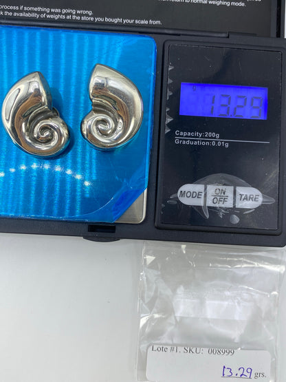 Aretes de Plata Cartoneado Espiral — Taxco 925 — foto 6