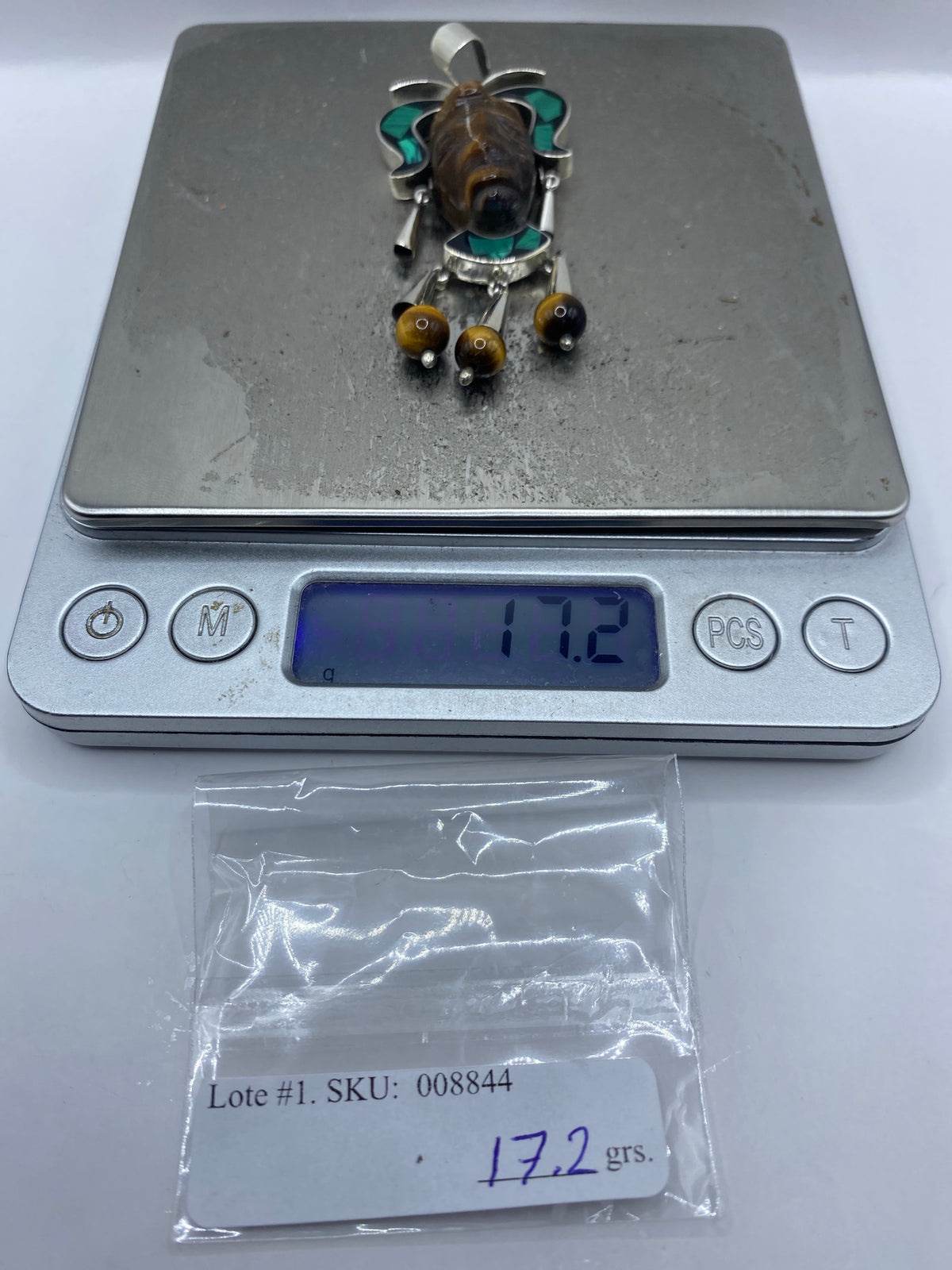 Dije Repujado K'inich Janaab' Pakal — Plata 925 Taxco — foto 6