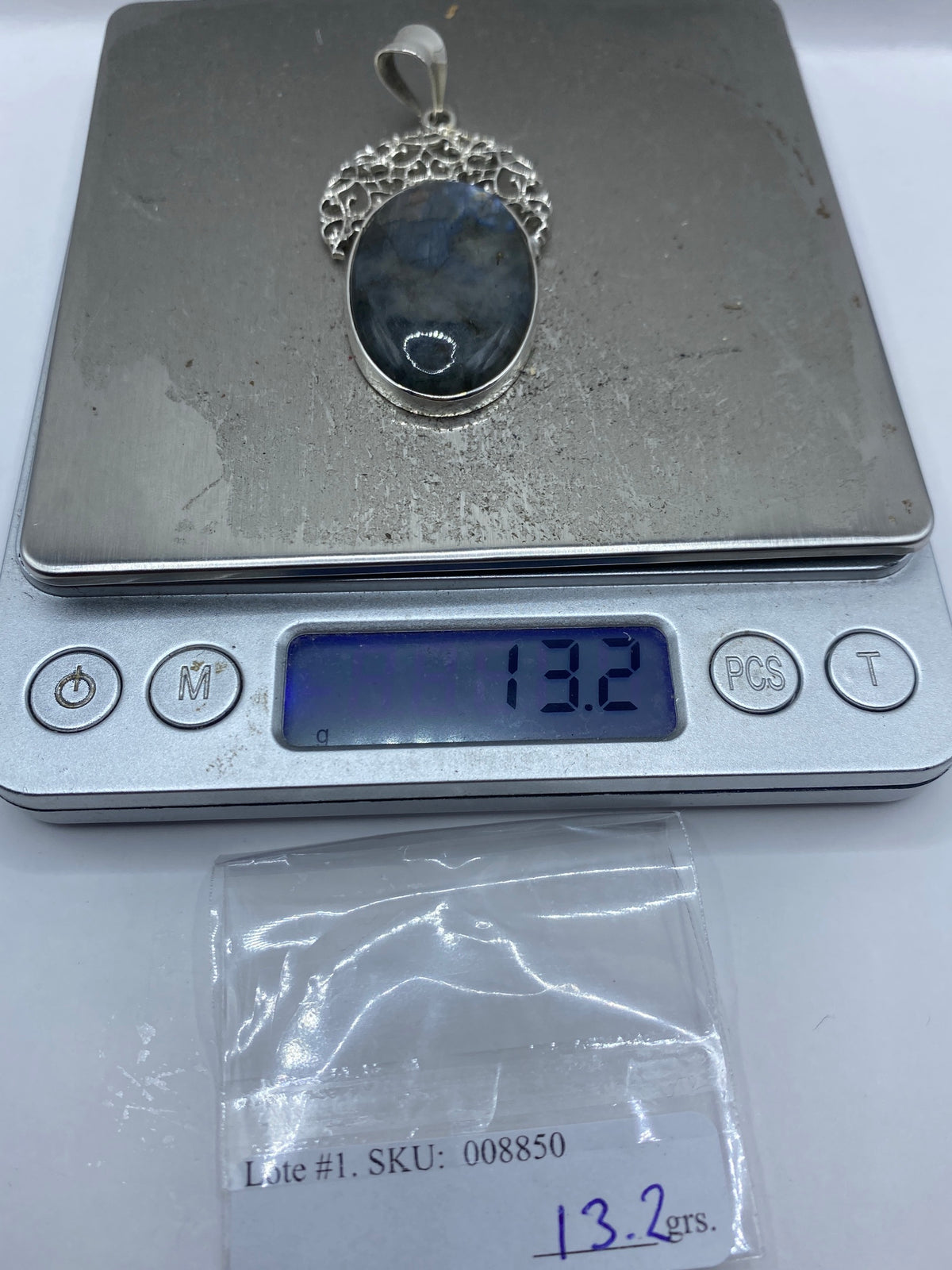 Dije de Plata Labradorita Tornasol — Taxco 925 — foto 6
