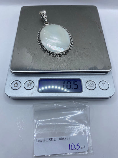 Dije de Plata con Perla — Engaste Taxco 950 — foto 6
