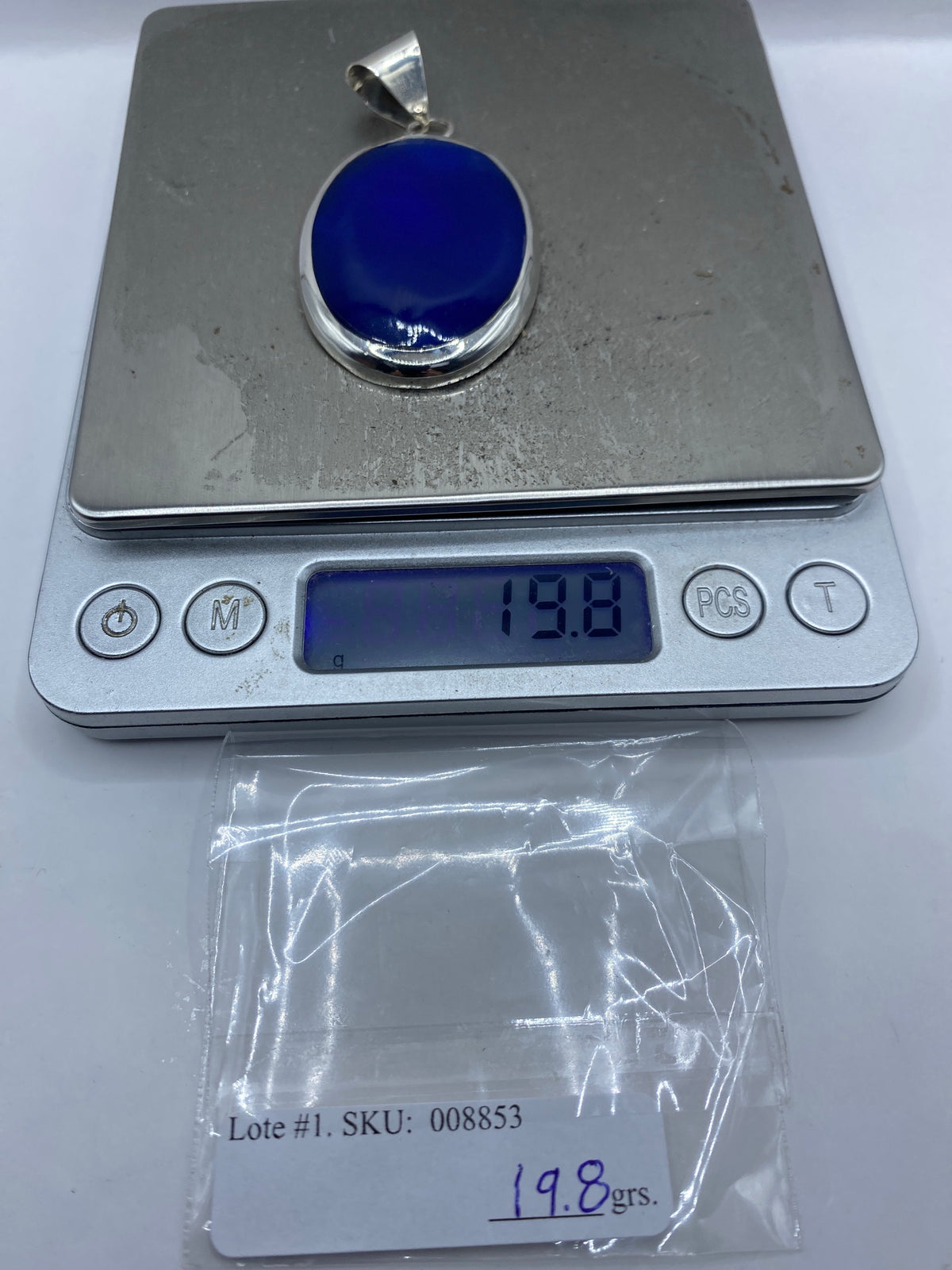Dije de Plata con Lapislázuli Azul — Taxco 925 — foto 6