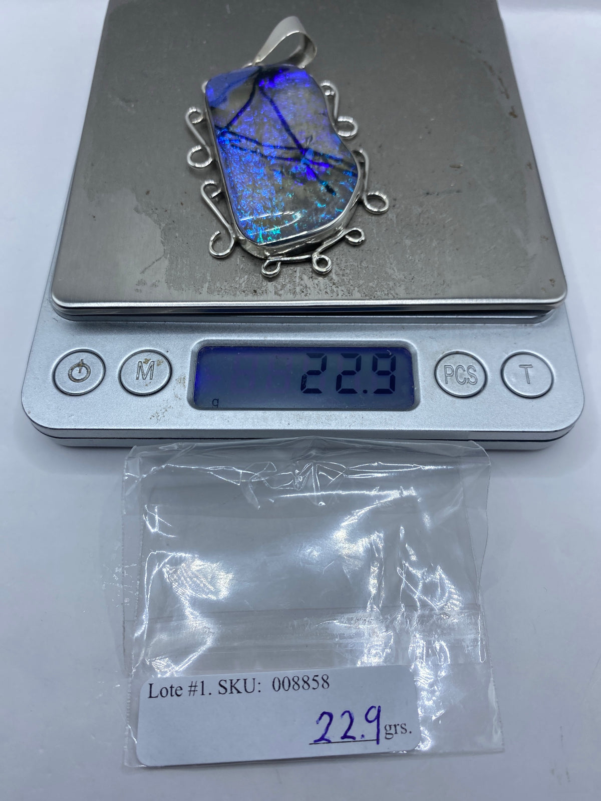 Dije de Plata 950 con Tornasol — Hecho a Medida Taxco — foto 6