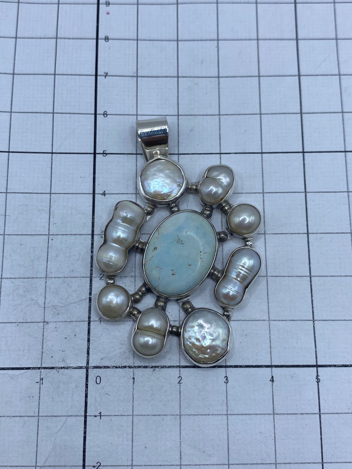 Dije de Plata Perla Blanca — Taxco 925 — foto 5