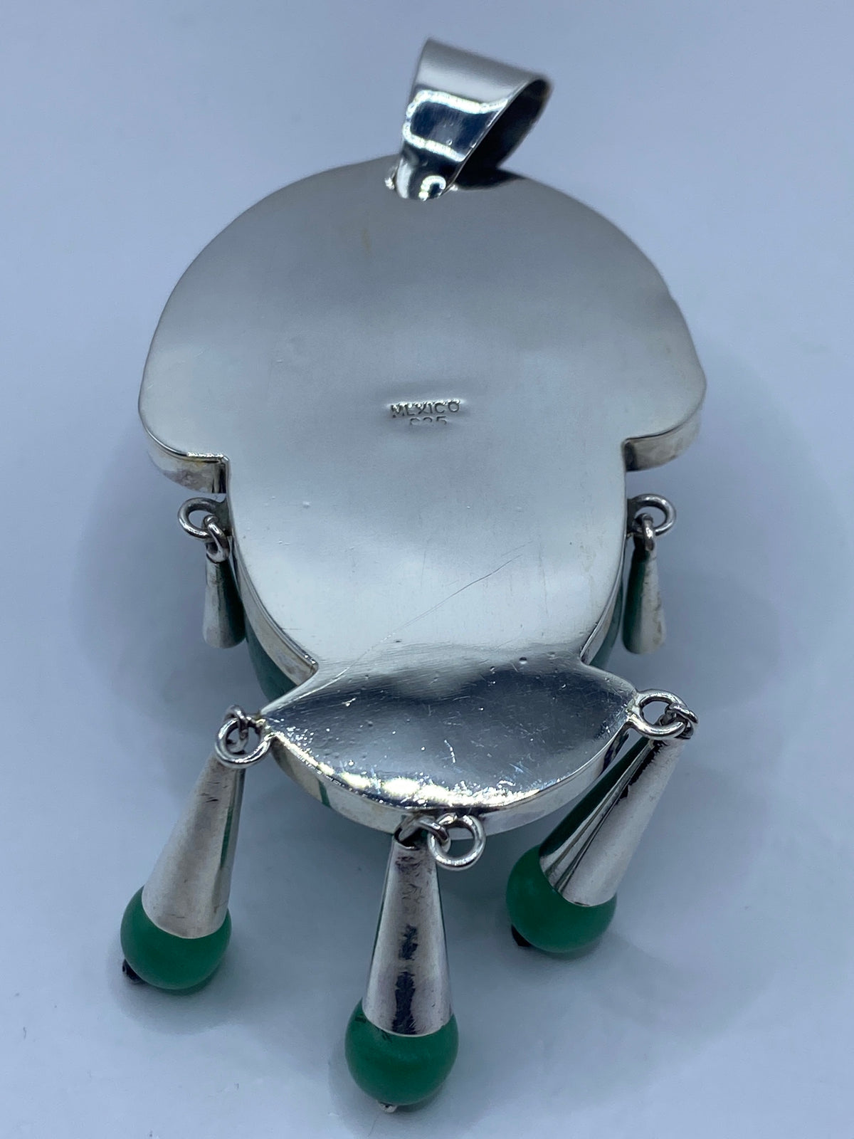 Dije Jade y Malaquita Escultural de Plata — Taxco 950 — foto 5