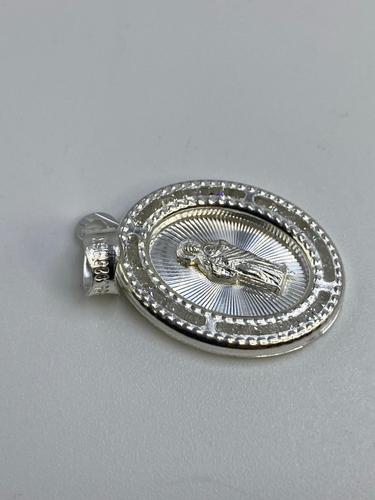 Dije de San Judas Tadeo Plata 925 con Micro-Circonia — foto 5