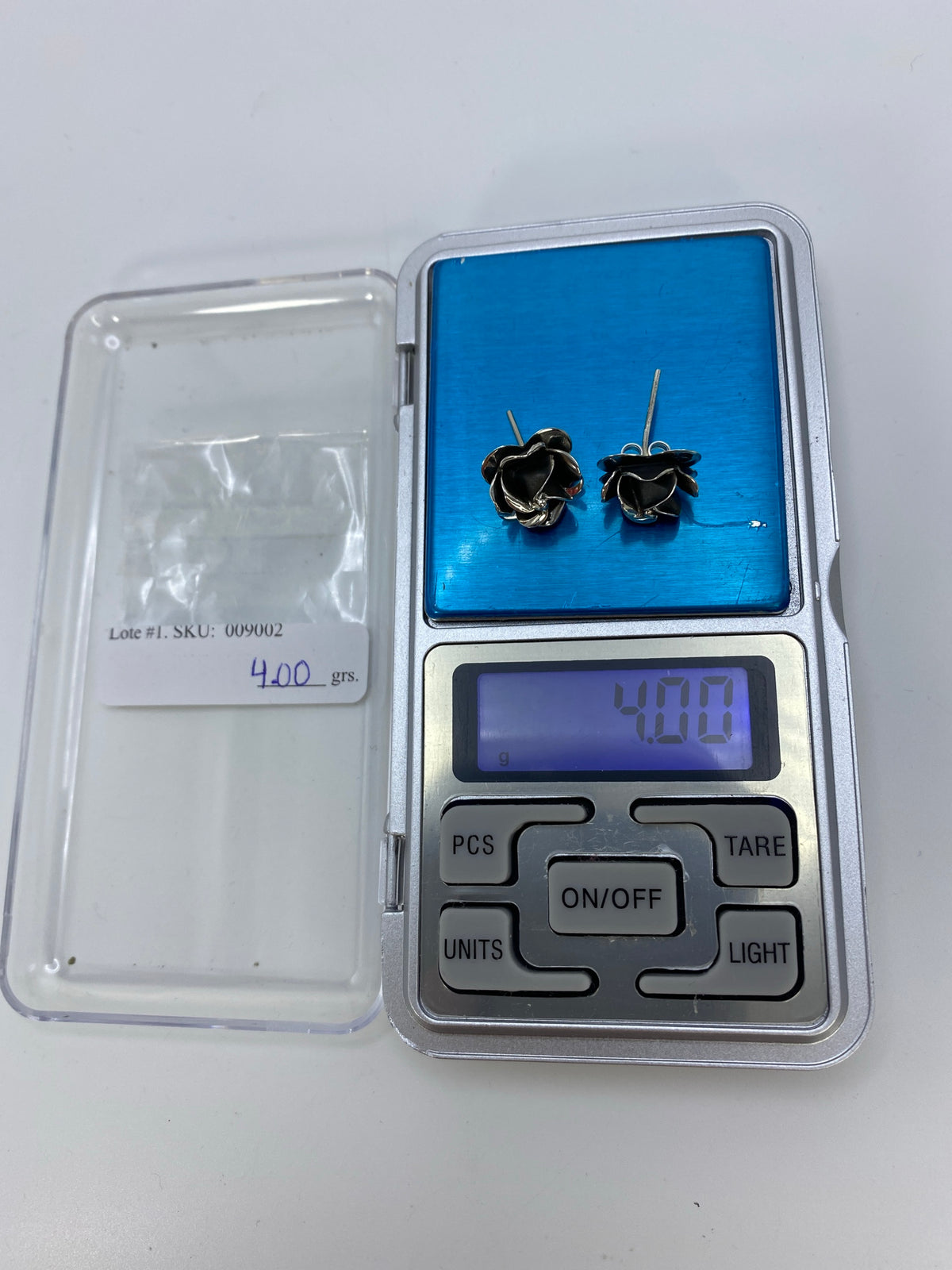 Aretes de Plata Rosa Negra de Taxco — 925 — foto 6