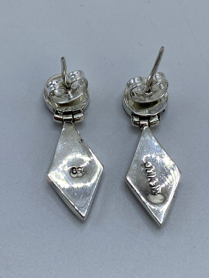 Aretes de Plata con Ónix Negro Geométrico — Taxco 950 — foto 5