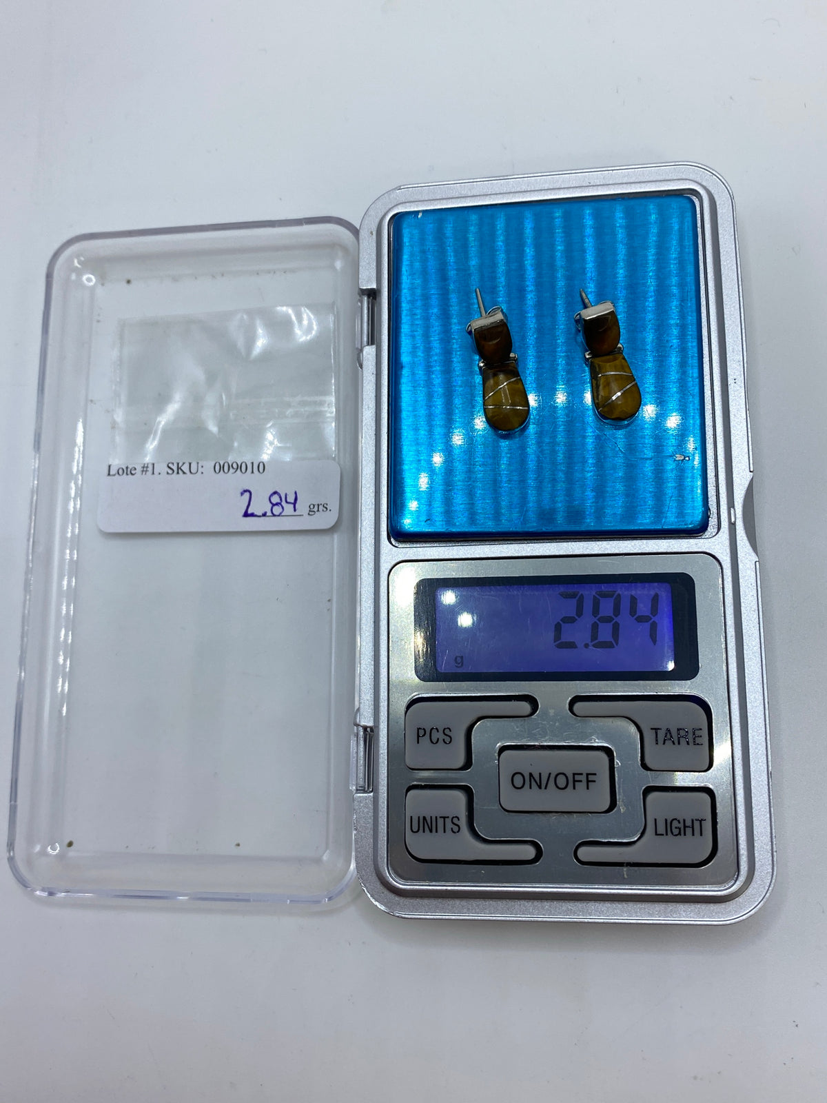 Aretes de Plata Ojo de Gato Café — Taxco 950 — foto 6