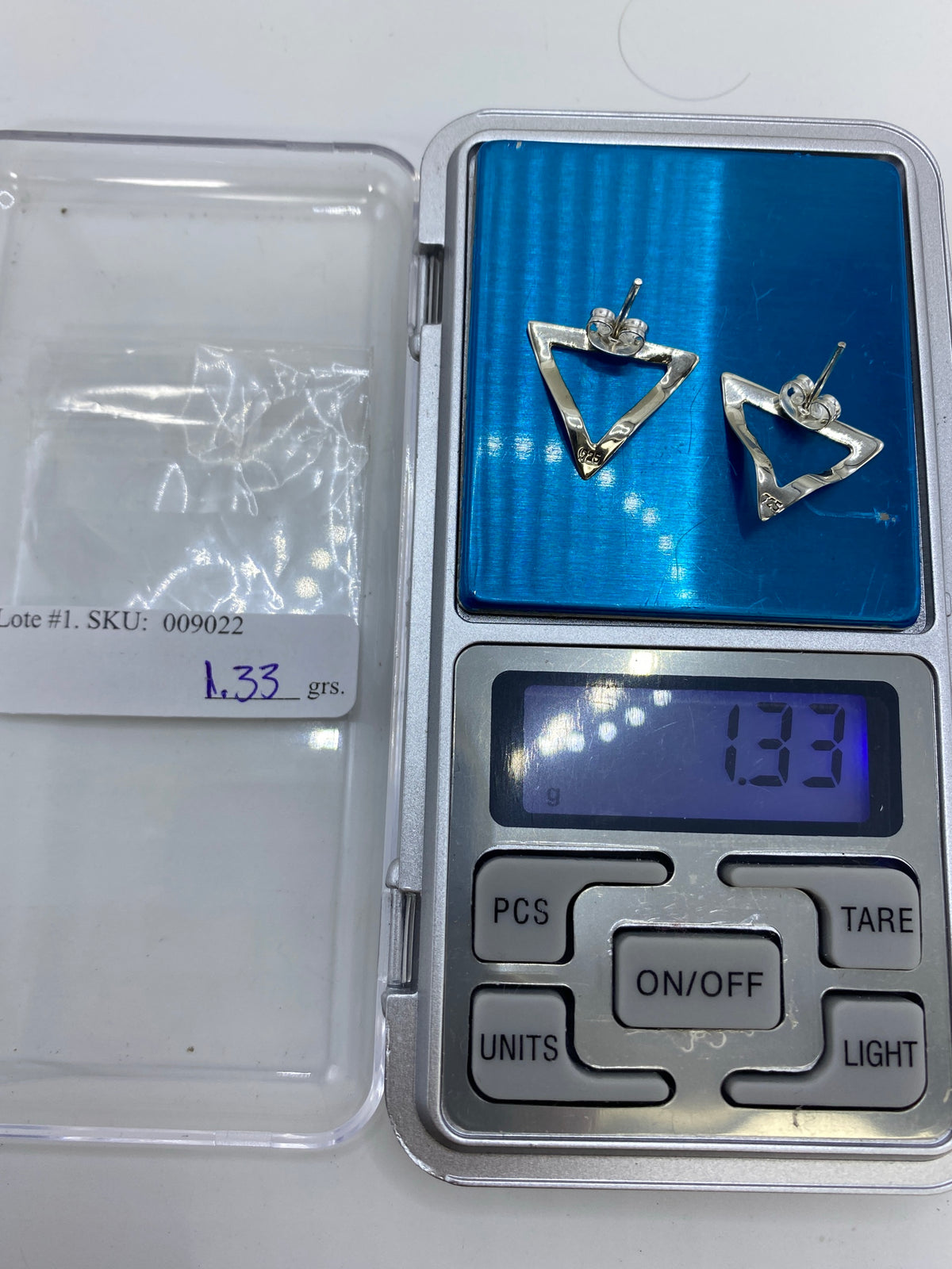 Aretes Triangular Repujado Plata 925 — Taxco — foto 6