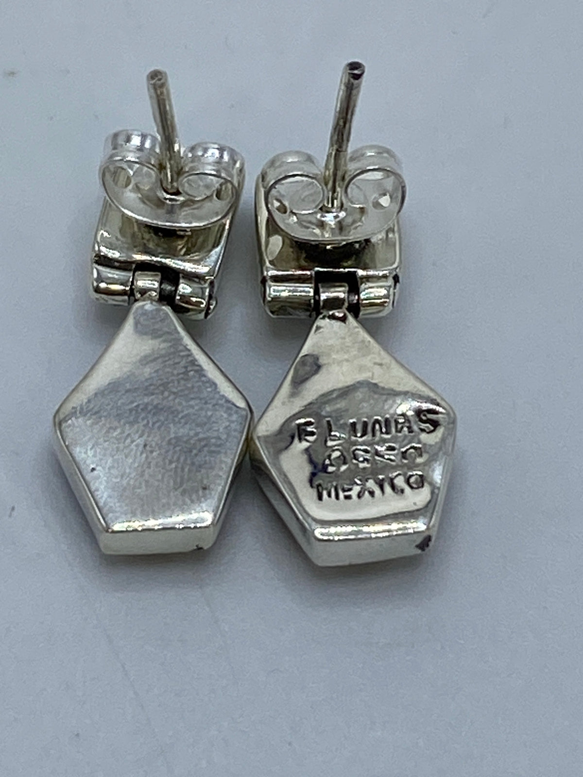 Aretes Plata Ojo de Gato Café — Taxco .950 — foto 5