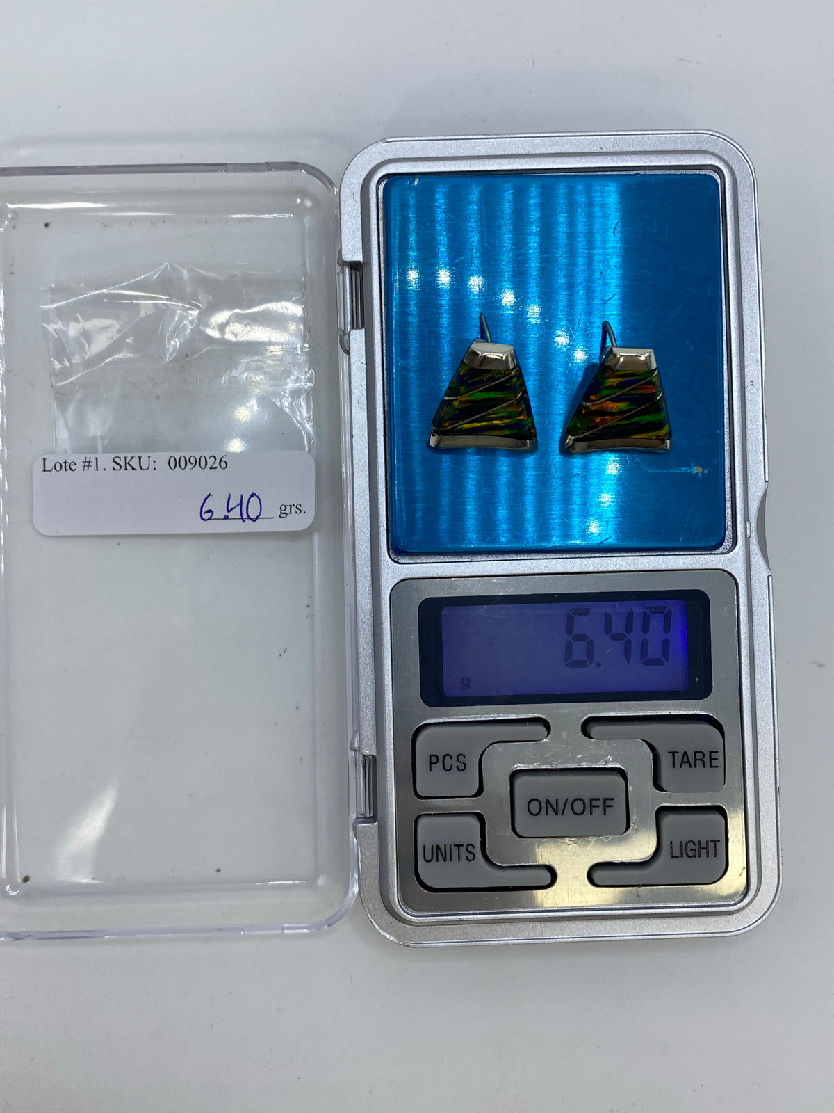 Aretes Ópalo de Fuego Plata 950 — Escultóricos Taxco — foto 6