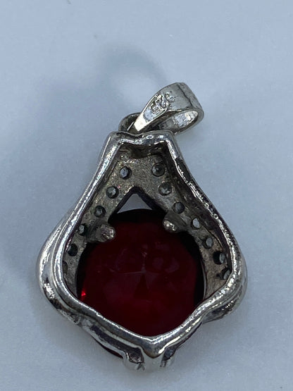 Dije de Plata con Circonia Roja — Taxco 925 — foto 5