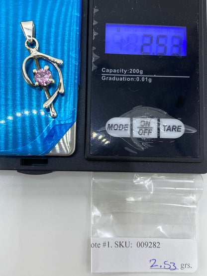Dije de Plata Circonia Rosa — Taxco 925 — foto 6
