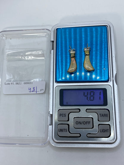 Aretes de Plata con Ópalo de Fuego Multicolor — Taxco 950 — foto 6