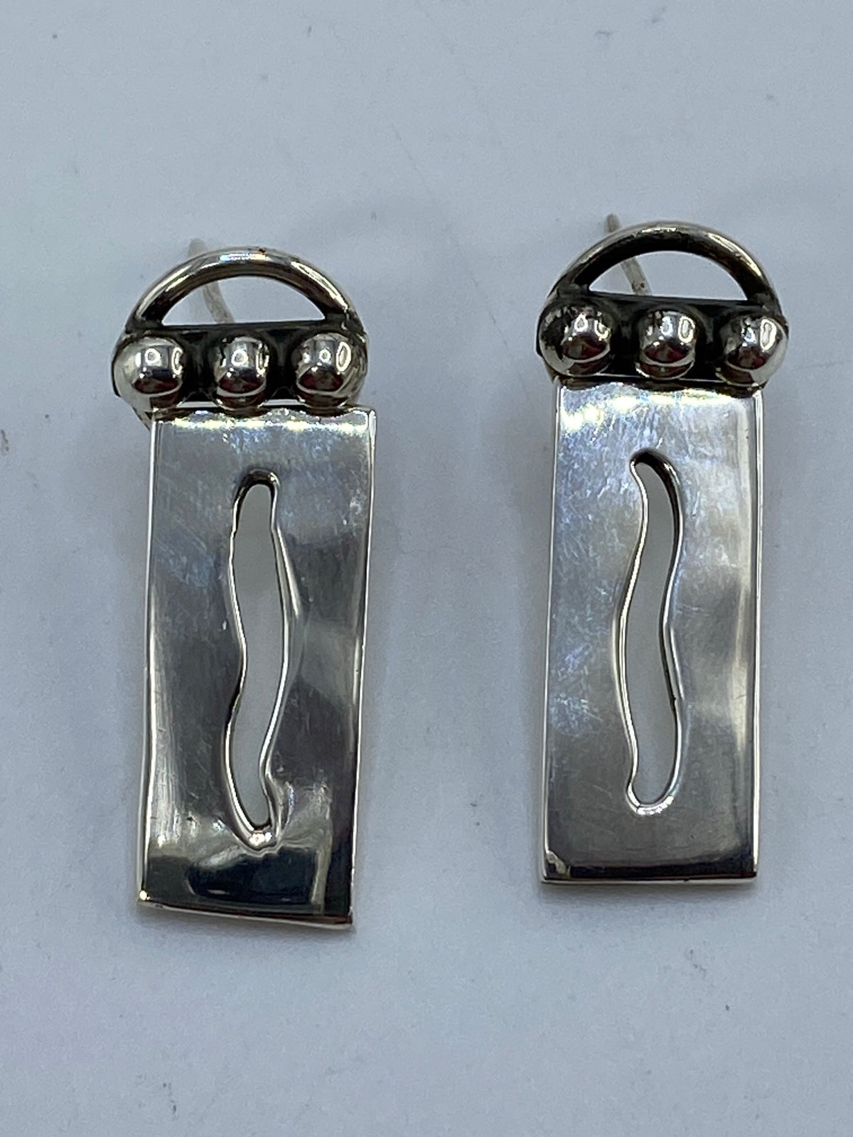 Aretes de Plata Cartoneado Minimalista — Taxco 925 — foto 5