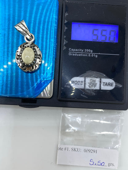Dije de Plata Ovalado Blanco — Taxco 925 — foto 6