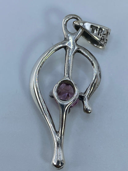 Dije Gota de Plata con Circonia Rosa — Taxco 925 — foto 5