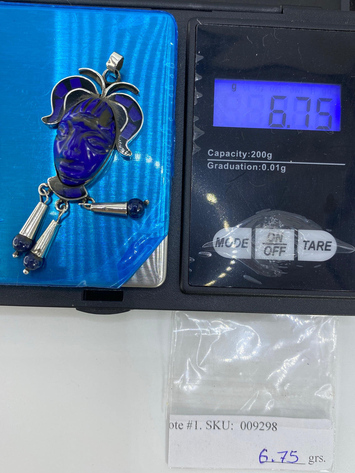 Dije Máscara Azul de Plata 925 — Taxco — foto 6