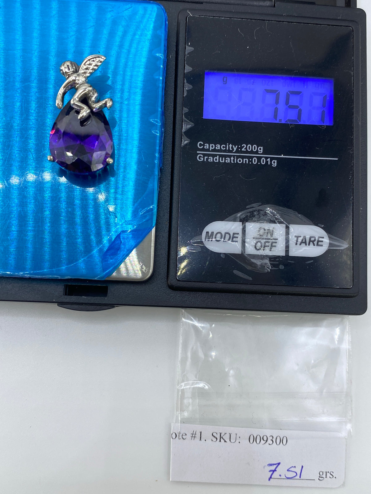Dije Ángel Plata Circonia Morada — Taxco 925 — foto 6