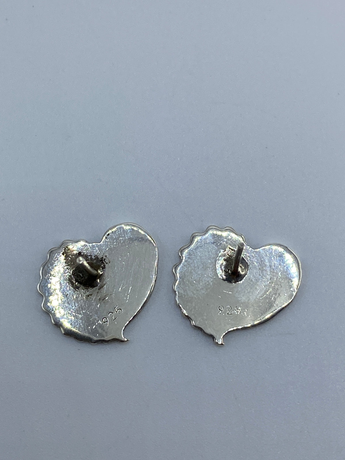 Aretes de Plata Cartoneado Corazón Floral — Taxco 925 — foto 5
