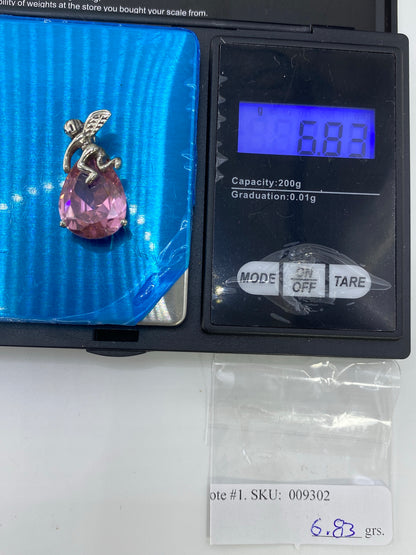 Dije Ángel Plata 925 con Circonia Rosa — Taxco — foto 6