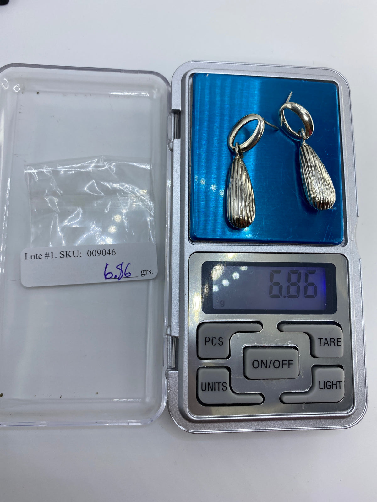 Aretes de Plata Cartoneado Gota — Taxco 925 — foto 6