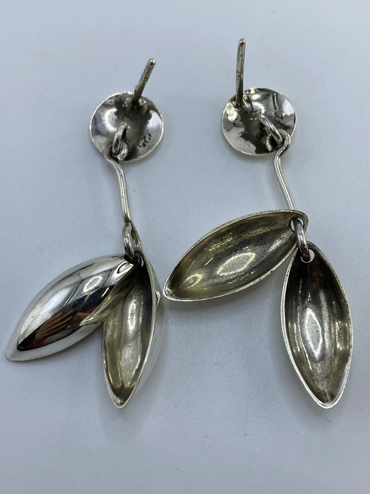 Aretes de Plata Repujado Óvalo — Taxco 925 — foto 5