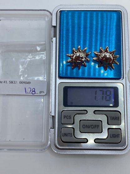 Aretes Plata Sol de Taxco Cartoneado — 925 — foto 6