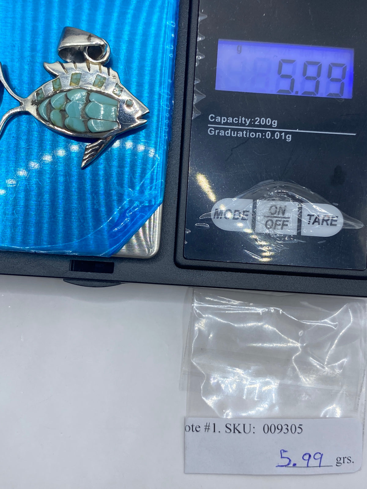 Dije Pez de Plata 950 con Piedra Incrustada — Taxco — foto 6