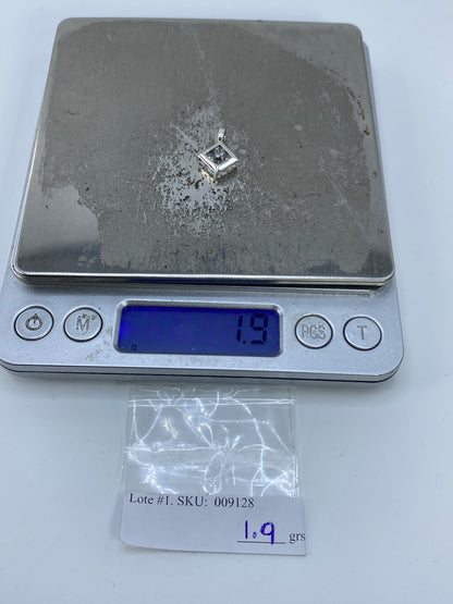Dije de Plata Cuadrado con Circonia Blanca — Taxco 925 — foto 6