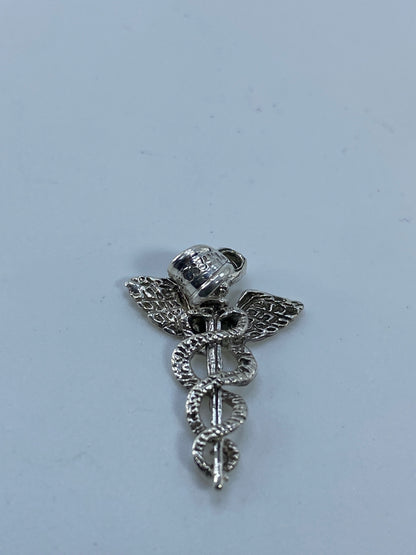 Dije Caduceo Médico de Plata 925 — Taxco — foto 5