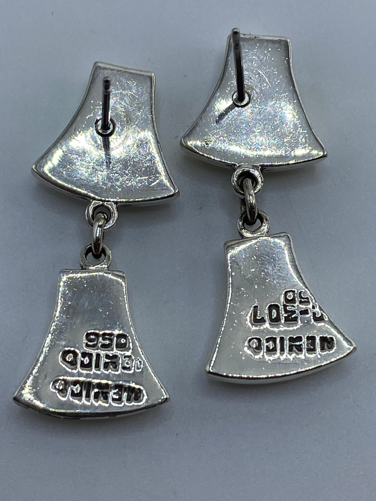 Aretes Campana de Plata 950 Cartoneado — Taxco — foto 5