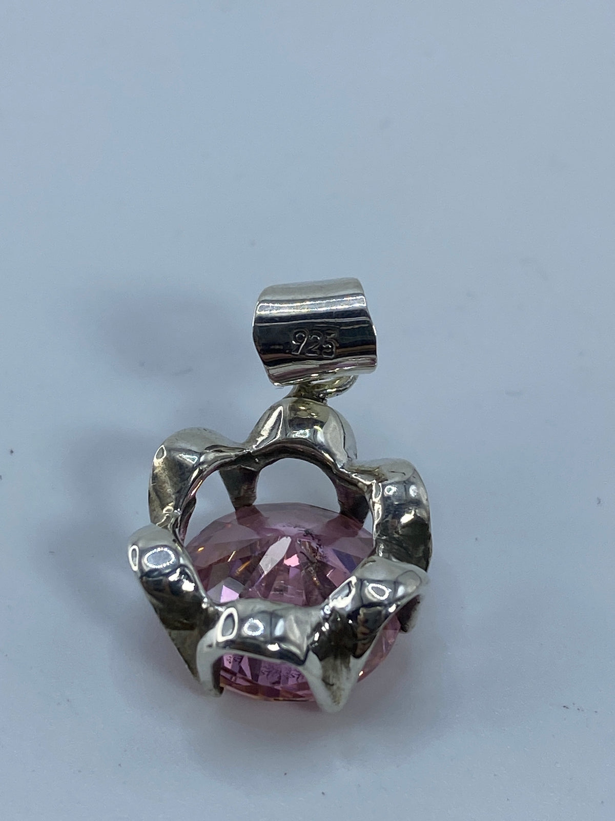 Dije de Plata Circonia Rosa — Taxco 925 — foto 5