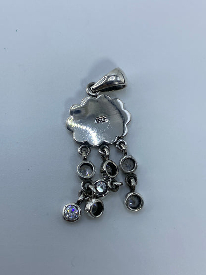 Dije de Plata Perla Blanca con Circonias — Taxco 925 — foto 5