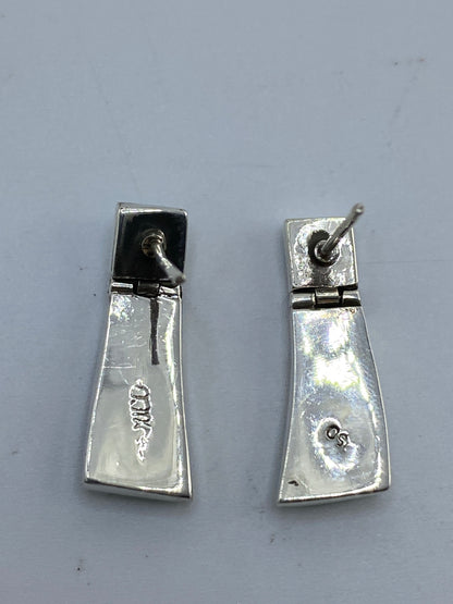 Aretes Trapecio Turquesa Azul Plata 950 — Taxco — foto 5