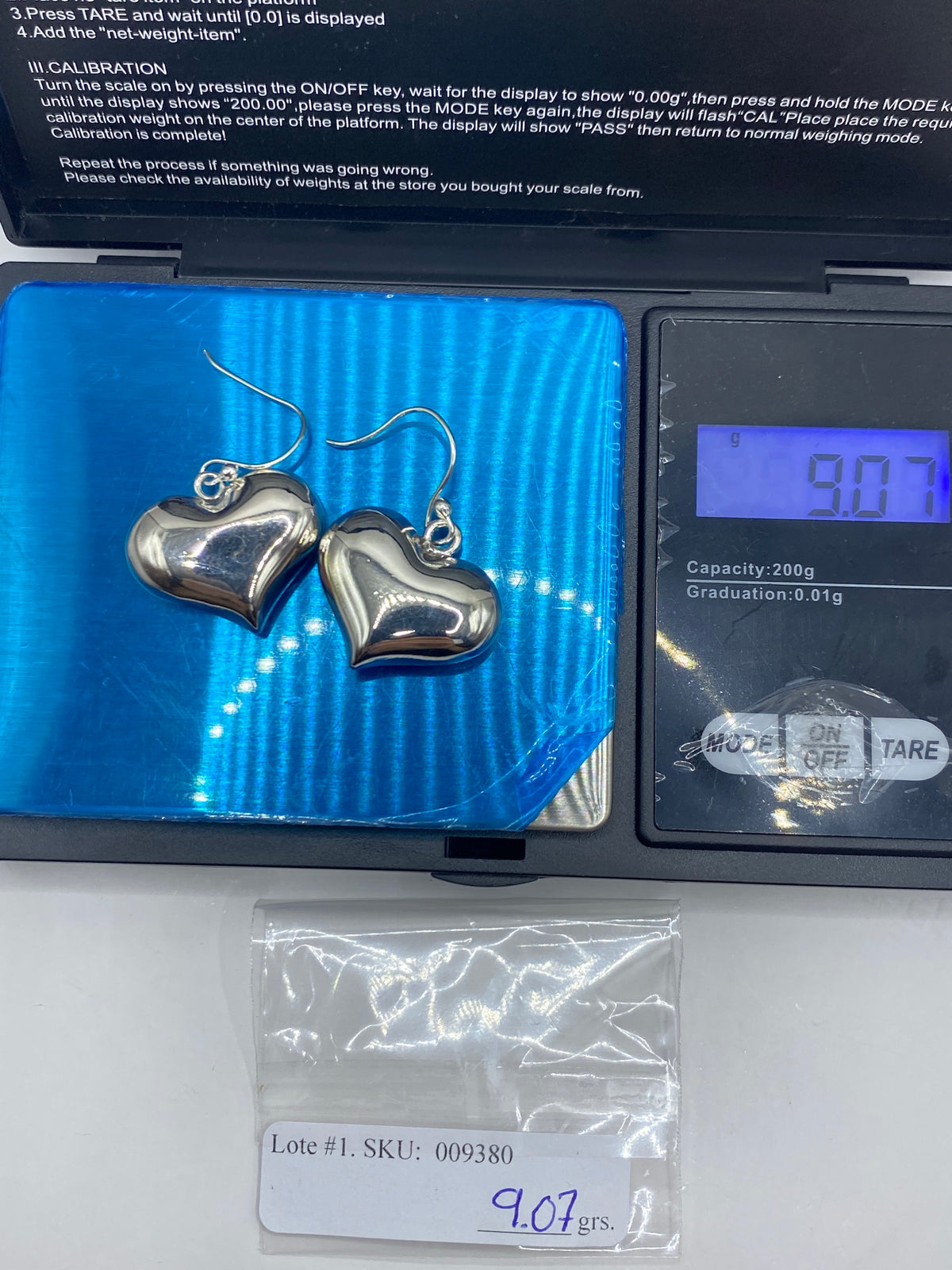 Aretes de Plata Corazón Cartoneado — Taxco 925 — foto 6