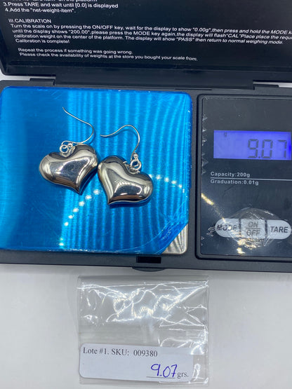 Aretes de Plata Corazón Cartoneado — Taxco 925 — foto 6