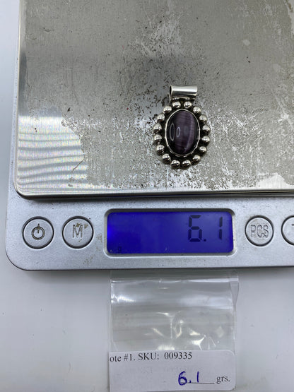 Dije de Plata Ojo de Gato Morada — Taxco 925 — foto 6